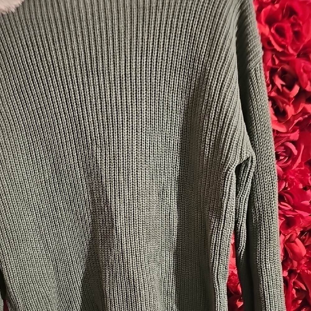 GAP NWT Women's Green Button Up Thyme Cardigan Sweater Size XLarge - Picture 6 of 7